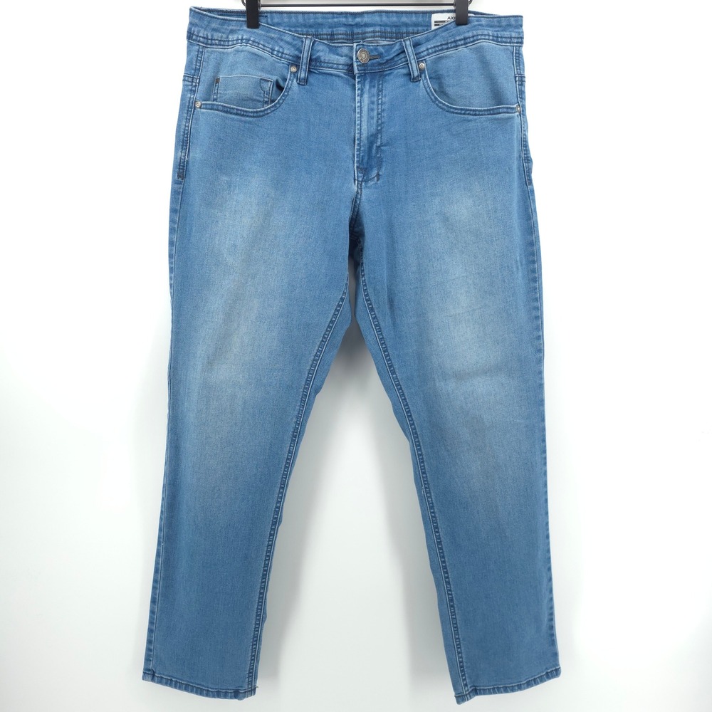 Buffalo David Bitton Mens Jeans Axel Slim Stretch 38x30 Blue Medium Wash Denim‎